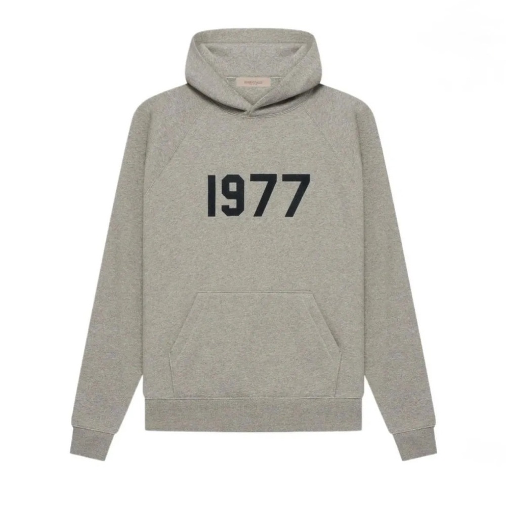 Essentials Fear of God 1977 Dark Oatmeal Hoodie - Picture 1 of 1